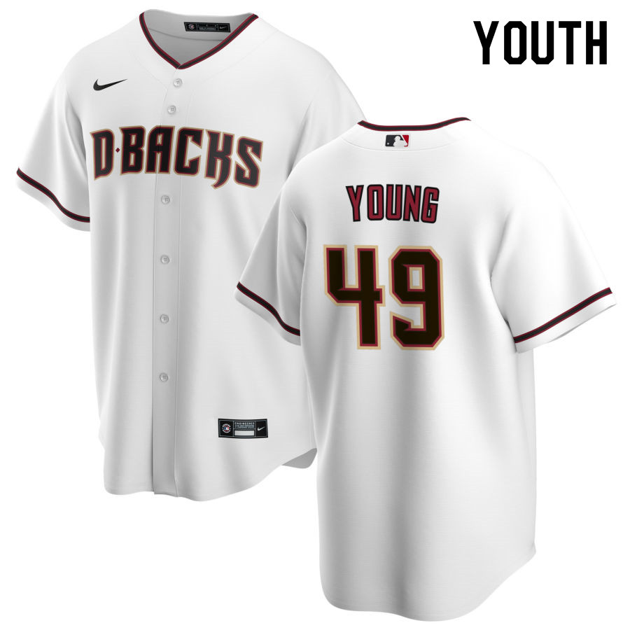 Nike Youth #49 Alex Young Arizona Diamondbacks Baseball Jerseys Sale-White